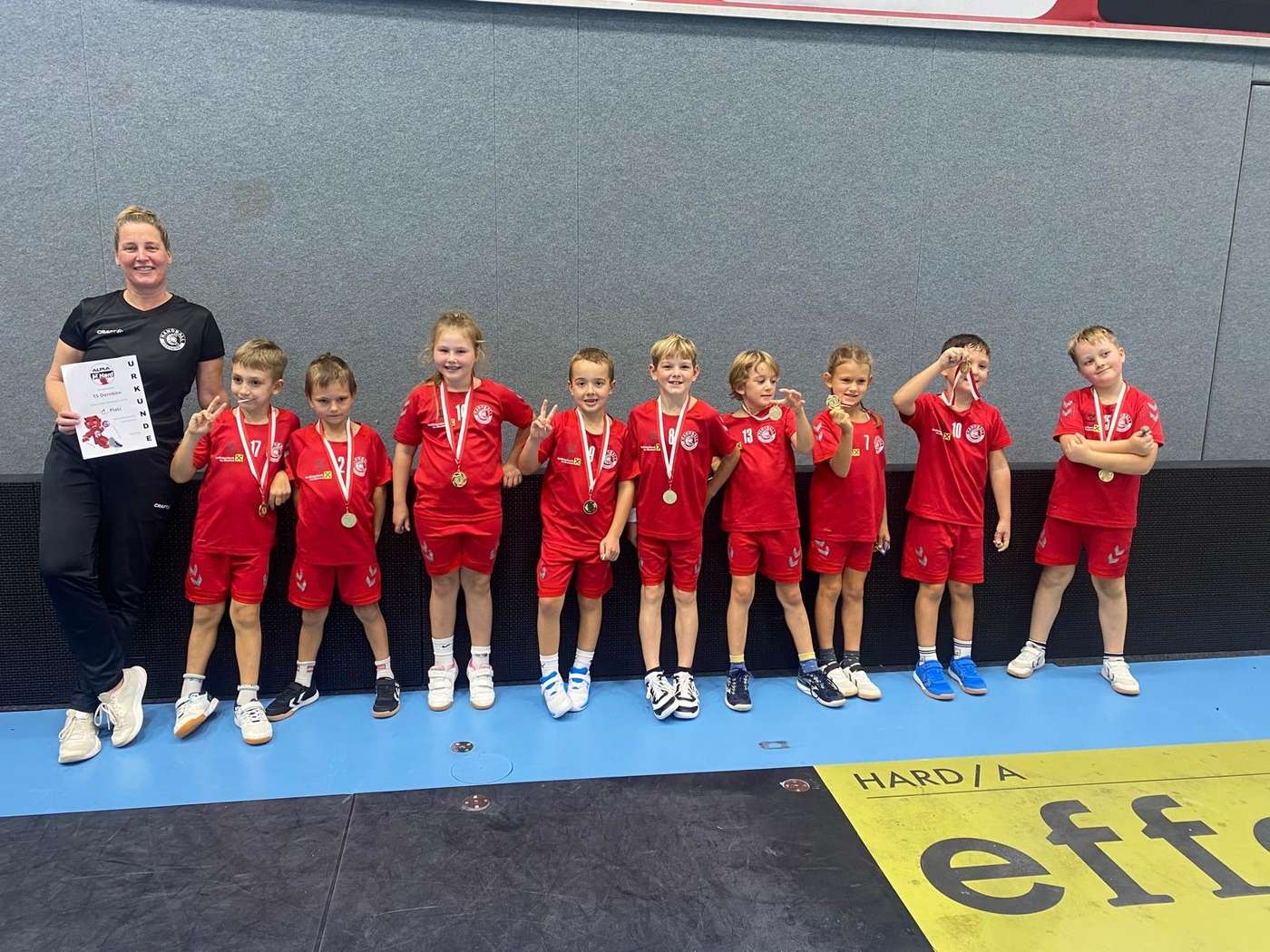Starker Auftakt der U8 in Hard: Platz 1 in Leistungsklasse 3b!