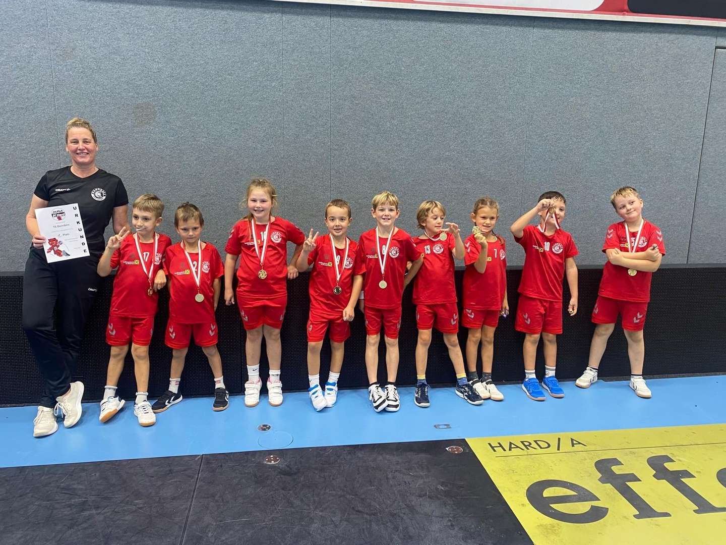 Starker Auftakt der U8 in Hard: Platz 1 in Leistungsklasse 3b!