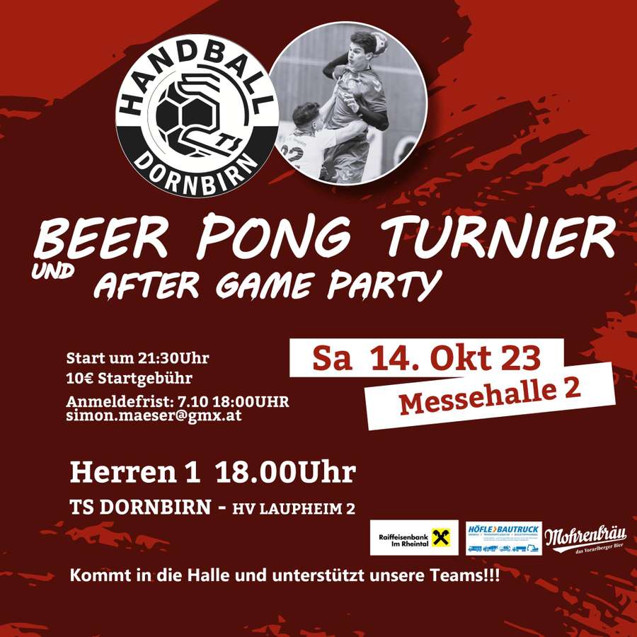 Beer Pong Turnier am 14. Oktober