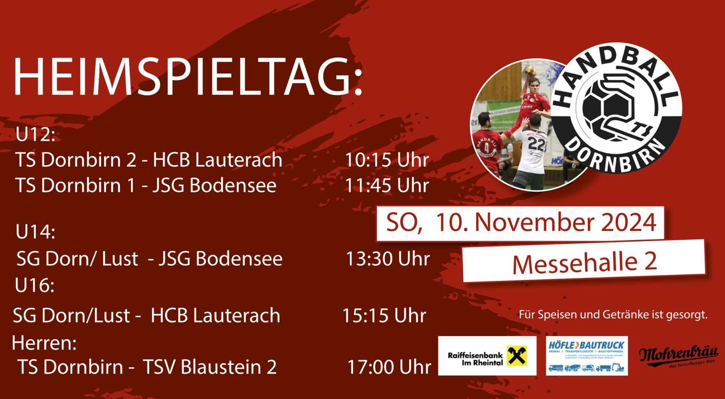 Großer Heimspieltag am Sonntag!