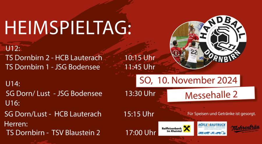 Großer Heimspieltag am Sonntag!