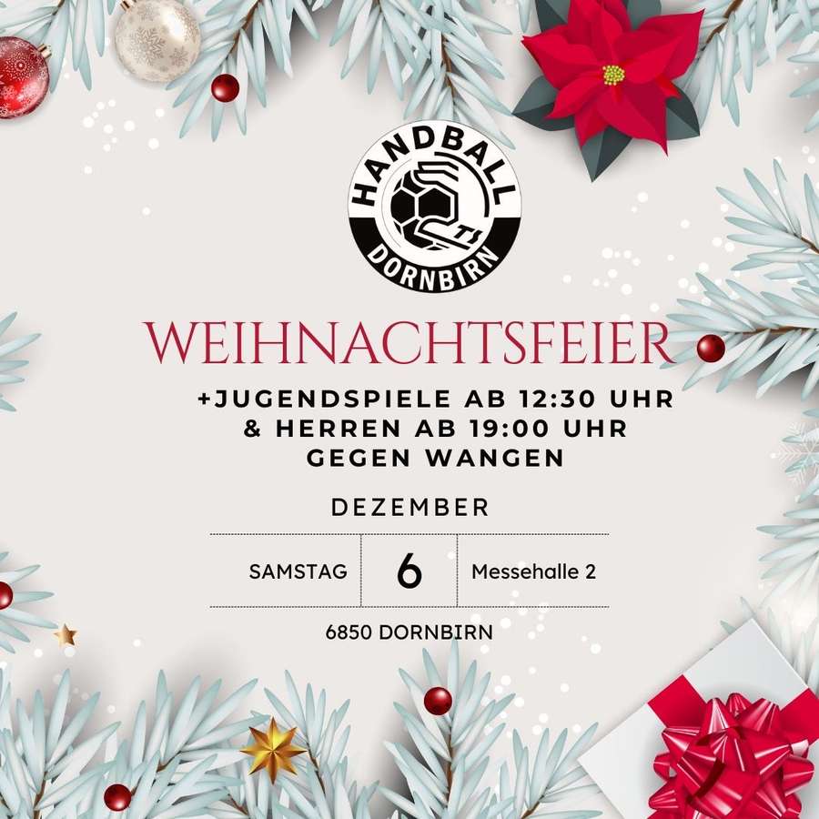 Großer Heimspieltag + Weihnachtsfeier