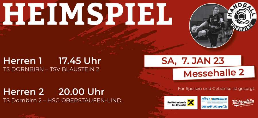 Heimspiel am 7. Jänner 2023