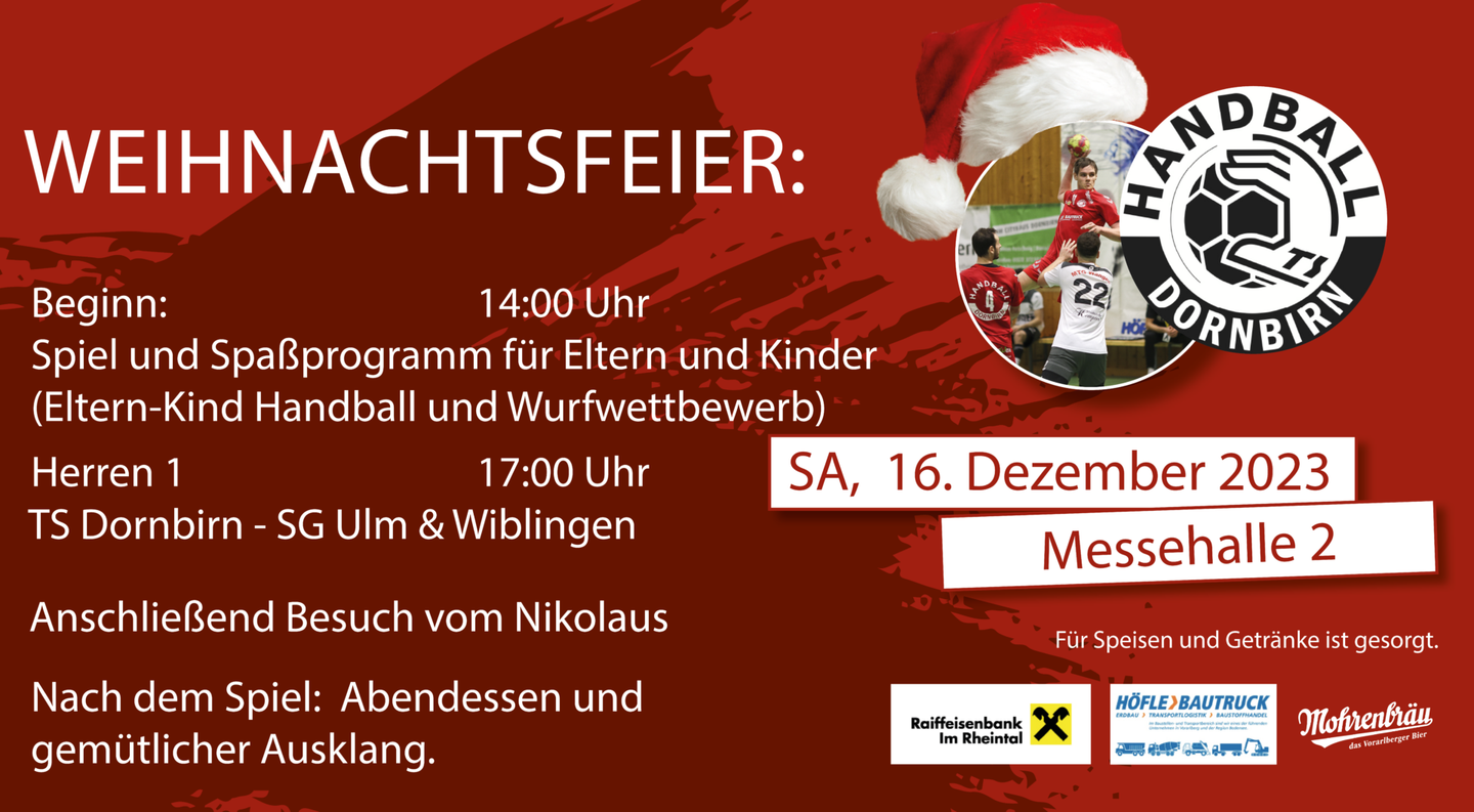 Heimspiel und Weihnachtsfeier!