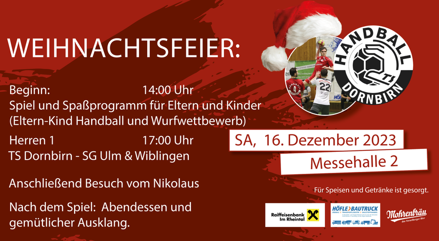 Heimspiel und Weihnachtsfeier!