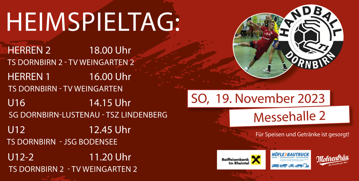 Heimspieltag am 19. November